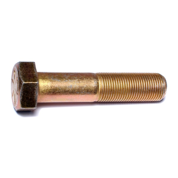 Midwest Fastener Grade 8, 7/8"-14 Hex Head Cap Screw, Zinc Yellow Steel, 4 in L, 5 PK 00943 - main
